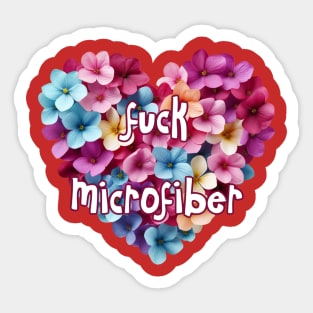 Effing Microfiber Floral Sticker